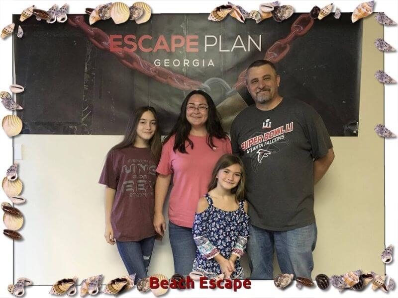 familiy after their escape room experience at Impossible Escape Longville